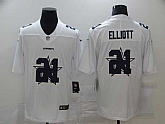Nike Cowboys 21 Ezekiel Elliott White Shadow Logo Limited Jersey,baseball caps,new era cap wholesale,wholesale hats